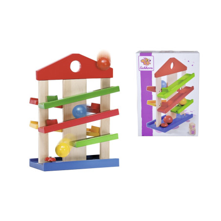 Eichhorn Kugelbahn-Haus | Holz | 5 Bahnen | Ab 1 Jahr mit Glocke