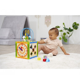 Eichhorn Color Kleines Spiele-Center Holz – Motorikwürfel für Kinder ab 1 Jahr
