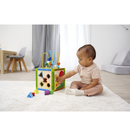 Eichhorn Color Kleines Spiele-Center Holz – Motorikwürfel für Kinder ab 1 Jahr