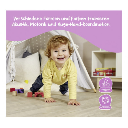 Eichhorn Color Soundbausteine Holz 12-teilig – Klang & Motorik