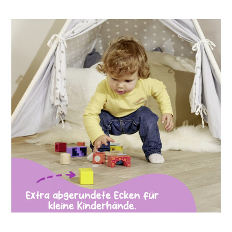 Eichhorn Color Soundbausteine Holz 12-teilig – Klang & Motorik