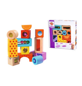 Eichhorn Color Soundbausteine Holz 12-teilig – Klang & Motorik