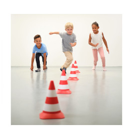 BIG Pylonen Set 4 Stück: Verkehrskegel für Bobby-Car & Spielstraße