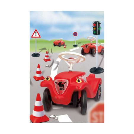 BIG Pylonen Set 4 Stück: Verkehrskegel für Bobby-Car & Spielstraße