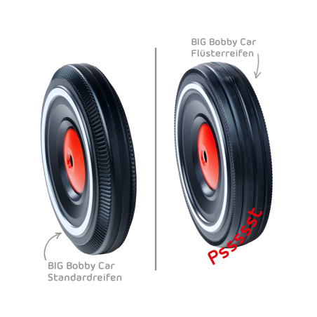 BIG Bobby Car Flüsterräder Classic & New Generation – Geräuscharm