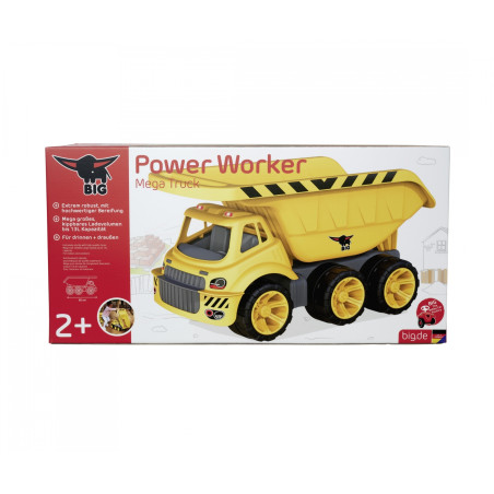BIG Power Worker Mega Kipper – 13L Kippmulde, 65cm, 6-Rad | Für Sand & Baustelle