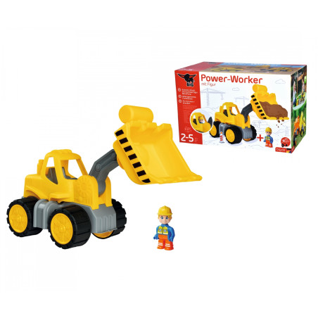 BIG-Power-Worker Radlader mit Figur – Robustes Kinderspielzeug ab 2 Jahren
