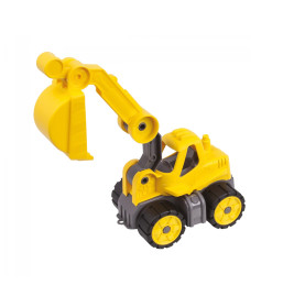 BIG Power-Worker Mini Bagger: Robustes Spielzeug für kleine Baumeister ab 2 Jahren – Indoor & Outdoor