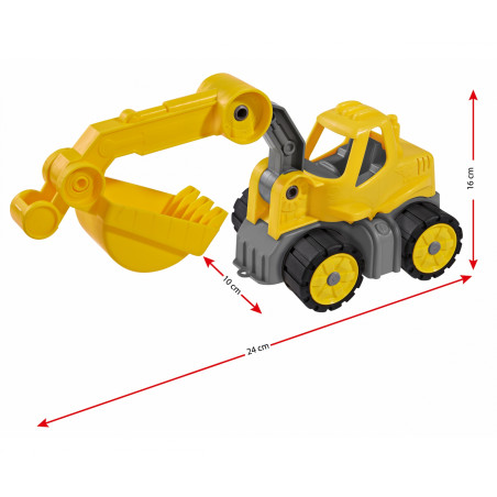 BIG Power-Worker Mini Bagger: Robustes Spielzeug für kleine Baumeister ab 2 Jahren – Indoor & Outdoor