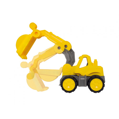 BIG Power-Worker Mini Bagger: Robustes Spielzeug für kleine Baumeister ab 2 Jahren – Indoor & Outdoor
