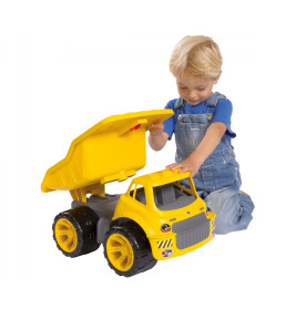 BIG-Power-Worker Maxi Truck Gelb – Robuster Spielzeug-LKW für Kinder ab 2 Jahren | 4,2L Ladefläche & Softreifen