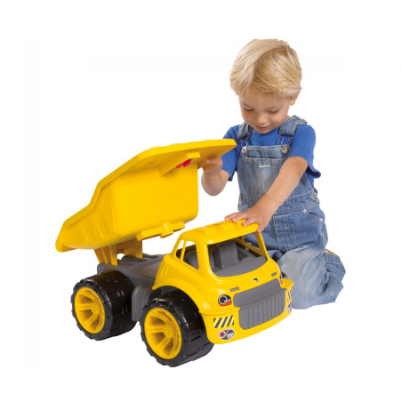 BIG-Power-Worker Maxi Truck Gelb – Robuster Spielzeug-LKW für Kinder ab 2 Jahren | 4,2L Ladefläche & Softreifen