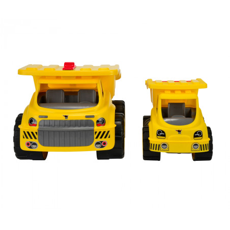 BIG-Power-Worker Maxi Truck Gelb – Robuster Spielzeug-LKW für Kinder ab 2 Jahren | 4,2L Ladefläche & Softreifen