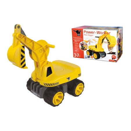 BIG Power-Worker Maxi-Digger Kinderbagger – Robuster Sitzbagger ab 3 Jahre
