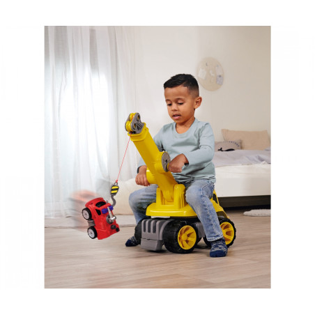 BIG Power Worker Maxi-Kran – Robuster Spielzeugkran mit Seilwinde für Kinder 3-7 J.