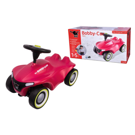 BIG Bobby Car Neo Pink | Büffel-Design & Flüsterreifen | 1-5 Jahre