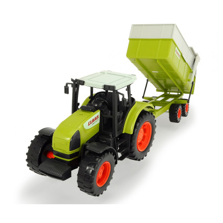 Dickie Toys Claas Traktor mit Kipper – Farm Spielzeug Kinder ab 3 Jahren