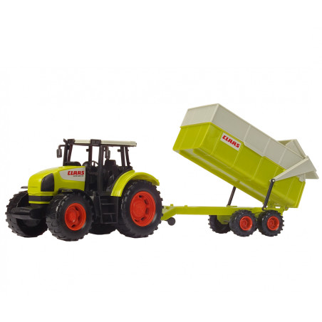 Dickie Toys Claas Traktor mit Kipper – Farm Spielzeug Kinder ab 3 Jahren