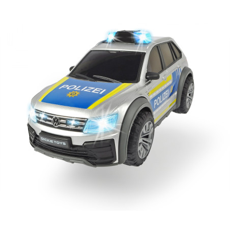 Dickie Toys VW Tiguan R-Line Polizei Spielzeugauto | Licht & Sound 1:18