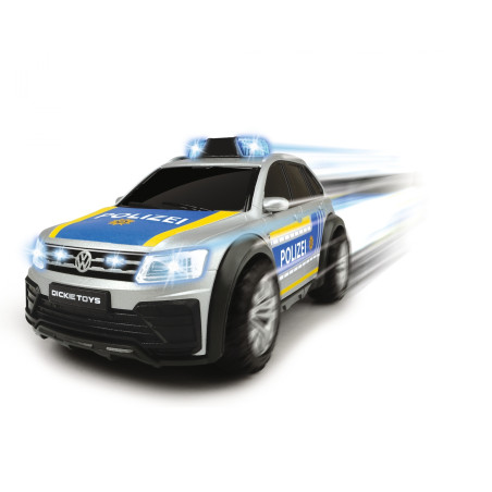 Dickie Toys VW Tiguan R-Line Polizei Spielzeugauto | Licht & Sound 1:18