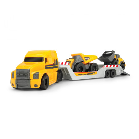 Dickie Toys Mack/Volvo Micro Builder Truck 3er Set | Baustellenfahrzeuge m. LKW