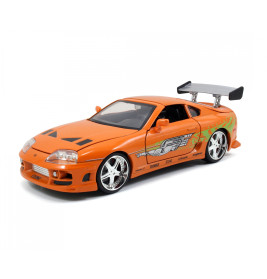 Jada Toys Fast & Furious 1995 Toyota Supra – Die-Cast Modellauto 1:24 | Brian O'Conner Filmfahrzeug – Sammlerstück ab 8 J.