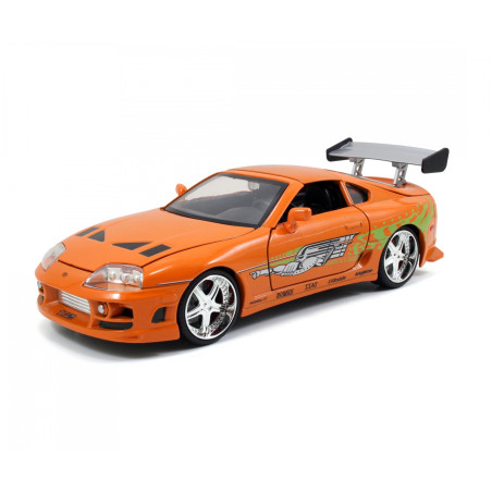 Jada Toys Fast & Furious 1995 Toyota Supra – Die-Cast Modellauto 1:24 | Brian O'Conner Filmfahrzeug – Sammlerstück ab 8 J.