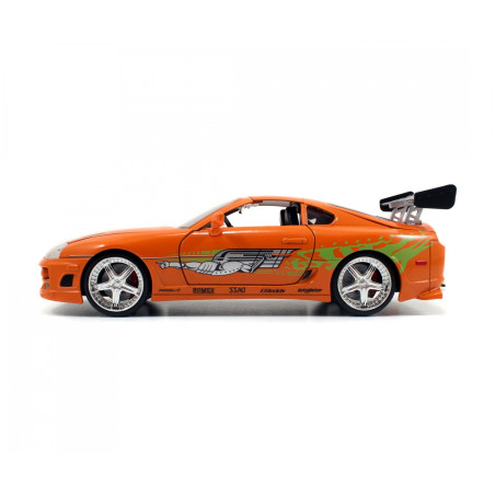 Jada Toys Fast & Furious 1995 Toyota Supra – Die-Cast Modellauto 1:24 | Brian O'Conner Filmfahrzeug – Sammlerstück ab 8 J.