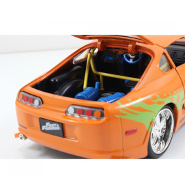 Jada Toys Fast & Furious 1995 Toyota Supra – Die-Cast Modellauto 1:24 | Brian O'Conner Filmfahrzeug – Sammlerstück ab 8 J.