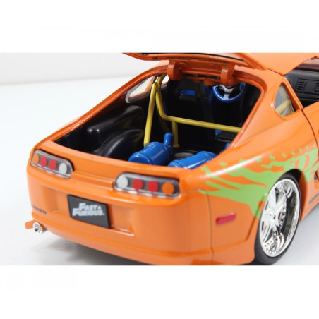 Jada Toys Fast & Furious 1995 Toyota Supra – Die-Cast Modellauto 1:24 | Brian O'Conner Filmfahrzeug – Sammlerstück ab 8 J.