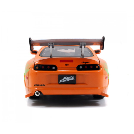 Jada Toys Fast & Furious 1995 Toyota Supra – Die-Cast Modellauto 1:24 | Brian O'Conner Filmfahrzeug – Sammlerstück ab 8 J.