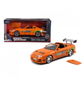 Jada Toys Fast & Furious 1995 Toyota Supra – Die-Cast Modellauto 1:24 | Brian O'Conner Filmfahrzeug – Sammlerstück ab 8 J.