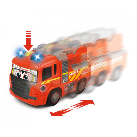 ABC Scania Ferdy Fire Feuerwehrauto mit Licht & Sound - Für Kleinkinder