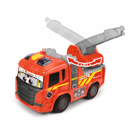 ABC Scania Ferdy Fire Feuerwehrauto mit Licht & Sound - Für Kleinkinder
