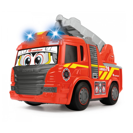 ABC Scania Ferdy Fire Feuerwehrauto mit Licht & Sound - Für Kleinkinder