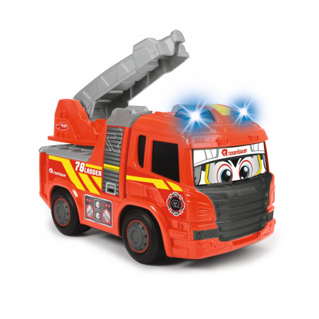 ABC Scania Ferdy Fire Feuerwehrauto mit Licht & Sound - Für Kleinkinder
