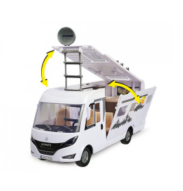 Dickie Toys Hymer Camping Van Set – Spielzeug Camper mit Figur & Grill
