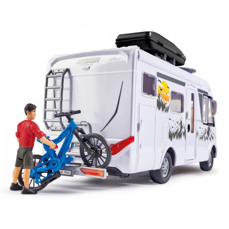 Dickie Toys Hymer Camping Van Set – Spielzeug Camper mit Figur & Grill