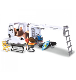 Dickie Toys Hymer Camping Van Set – Spielzeug Camper mit Figur & Grill