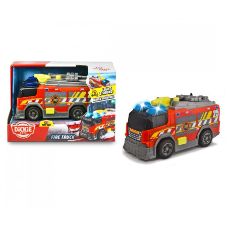 Simba Dickie Toys Fire Truck Feuerwehr mit Blaulicht & Wasserspritzfunktion (203302028) – Ab 3 Jahren
