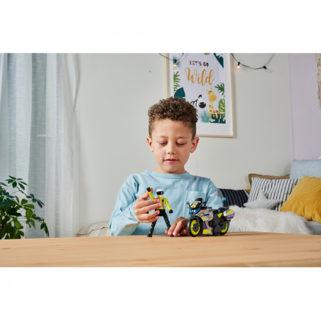 Dickie Toys Police Bike – Spielzeug Polizei Motorrad mit Licht & Sound (17cm)