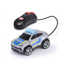 Dickie Toys Lamborghini Urus Polizei-Spielzeugauto RC – Kabelfernsteuerung, Blaulicht für Kinder ab 3 Jahre