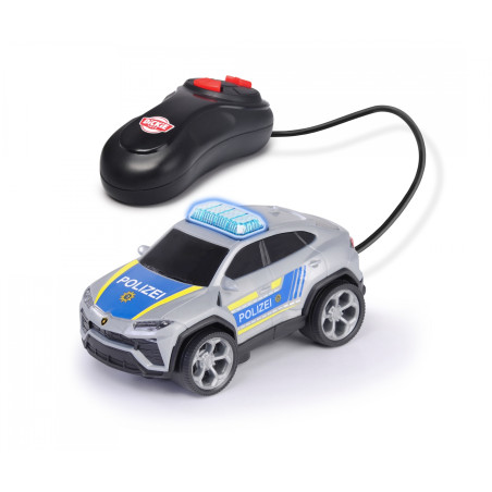Dickie Toys Lamborghini Urus Polizei-Spielzeugauto RC – Kabelfernsteuerung, Blaulicht für Kinder ab 3 Jahre