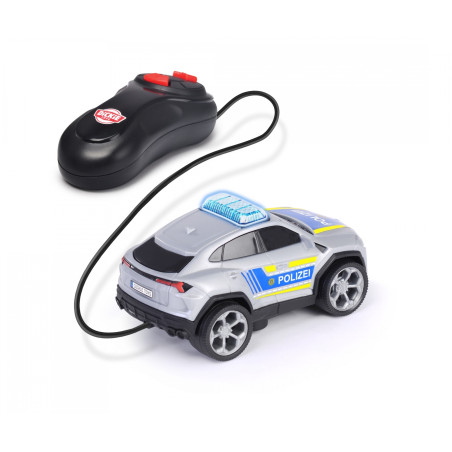 Dickie Toys Lamborghini Urus Polizei-Spielzeugauto RC – Kabelfernsteuerung, Blaulicht für Kinder ab 3 Jahre