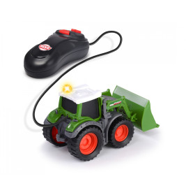 Dickie Toys Fendt Traktor | Ferngesteuert mit Kabel | Bewegliche Frontschaufel & Licht | 1:32 für Kinder