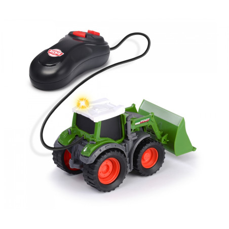 Dickie Toys Fendt Traktor | Ferngesteuert mit Kabel | Bewegliche Frontschaufel & Licht | 1:32 für Kinder