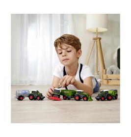 Dickie Toys Fendt Micro Team (203732001) – Bauernhof Fahrzeuge sortiert | Original Lizenz, 9cm ab 3J