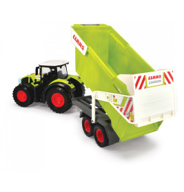 Dickie Toys CLAAS Traktor mit Anhänger – Licht & Sound, 64 cm Spielfahrzeug