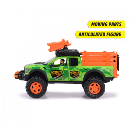 Dickie Toys Ford Raptor Dino Hunter Spielset – Licht, Sound & 3 Dinos
