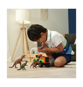 Dickie Toys Ford Raptor Dino Hunter Spielset – Licht, Sound & 3 Dinos